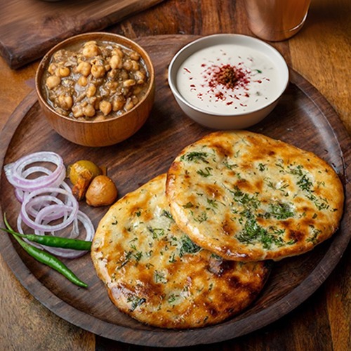 5 Mix Kulcha with Chole