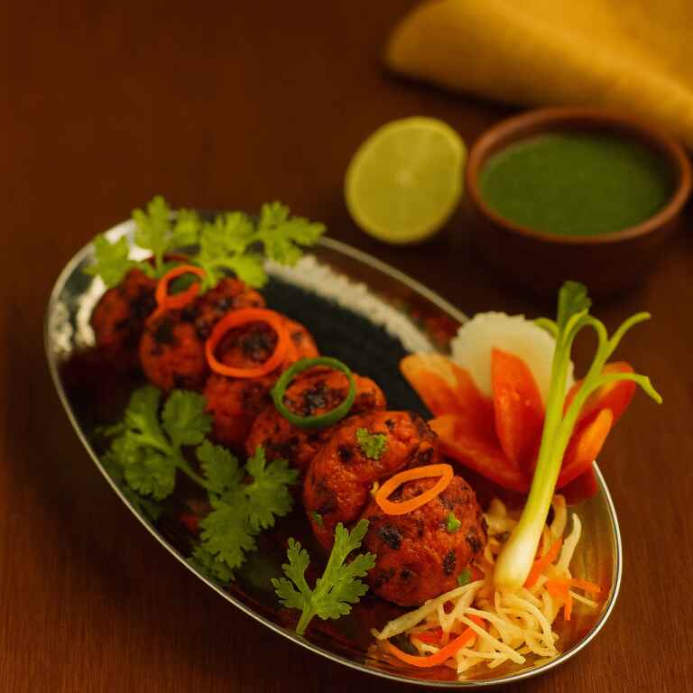 Mushroom Stuffed Tikka
