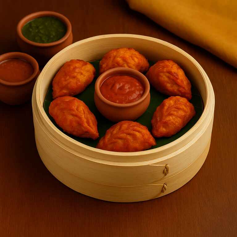 Chicken Tandoori Momos (6 Pcs)