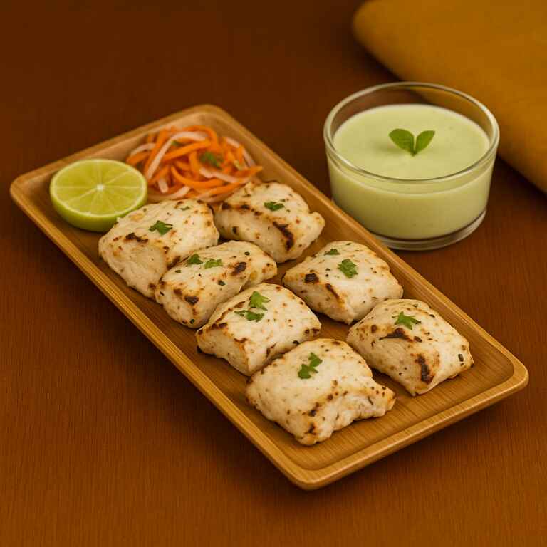 Murg Dahi Lahsooni Tikka (6 Pcs)